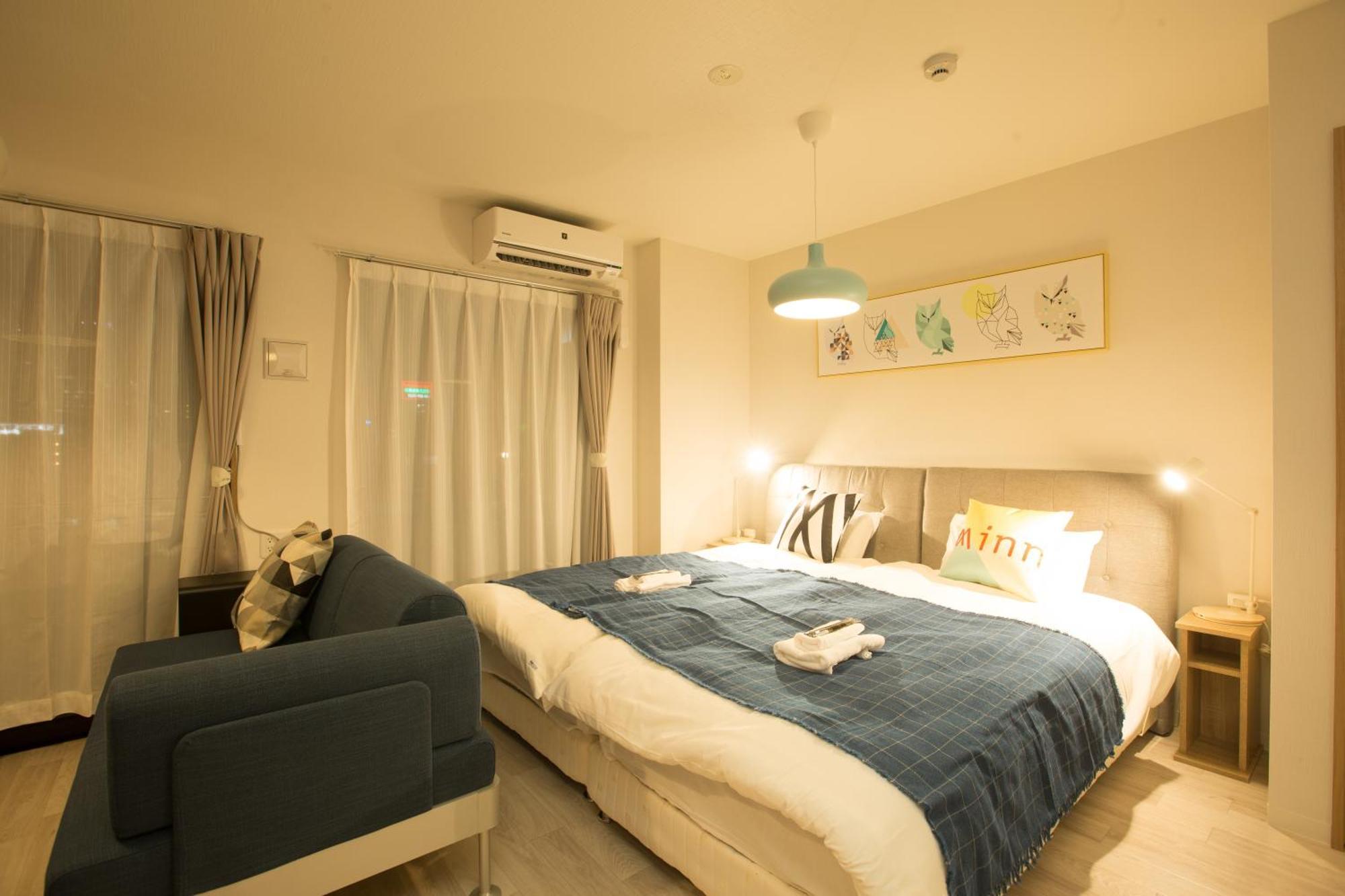 Апартаменти Sky Living Namba Осака Номер фото